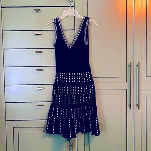 Sandro Paris navy blue cocktail/ party dress